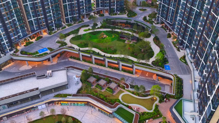 Hong Kong New Territories Sha Tin Ma On Shan Wu Kai Sha Sai Sha Coastal Beach New Town Neighboring Village Development Housing Construction Outdoor Sports Environmental Greening Park Facilities, Aerial drone sunset dust gloaming skyview