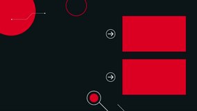 Modern Red and Black Infographic YouTube End Screen Template - Powered by Shutterstock - Get 15% off with code: PIKWIZARD15