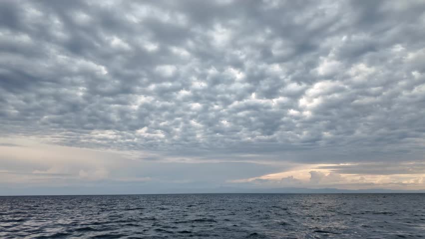 Cape Maclear Malawi Africa. 01.11.2025. Video. Crossing Lake Malawi under low cloud close to Cape Maclear in southern Malawi Africa.