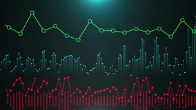 Dynamic visualization of financial data, featuring stock market graphs, bar charts, and line charts in a futuristic digital interface. - Powered by Shutterstock - Get 15% off with code: PIKWIZARD15