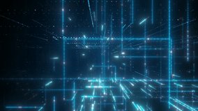 Automated text shines gold over a fast-moving digital blue light grid symbolizing modern processing and futuristic technology concepts. - Powered by Shutterstock - Get 15% off with code: PIKWIZARD15