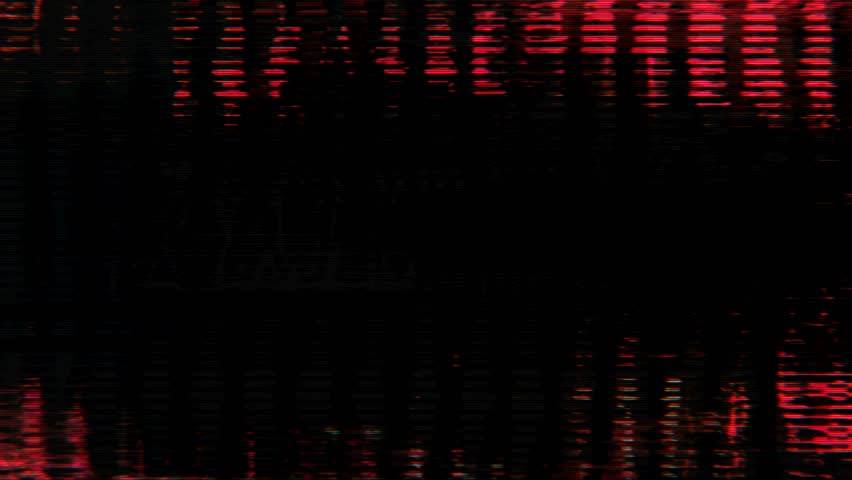 Black glitch background with neon pixel flickers, minimal RGB interference, distorted low brightness overlay, abstract noise signals, chromatic edge artifacts
