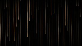 Golden vertical light streaks on deep black background. Falling luminous lines creating elegant abstract rhythm. Warm metallic glow, minimal luxury atmosphere, cinematic depth, smooth flowing pattern - Powered by Shutterstock - Get 15% off with code: PIKWIZARD15