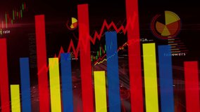 Social media charts and graphs diagram seamless and loopable 3d concept animation - Powered by Shutterstock - Get 15% off with code: PIKWIZARD15