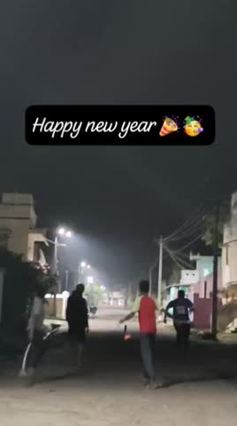Happy New Year Fireworks Night Sky Burst