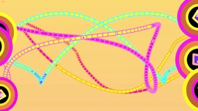 Colorful Abstract Swirls and Rings with Diamond Shapes - Powered by Shutterstock - Get 15% off with code: PIKWIZARD15