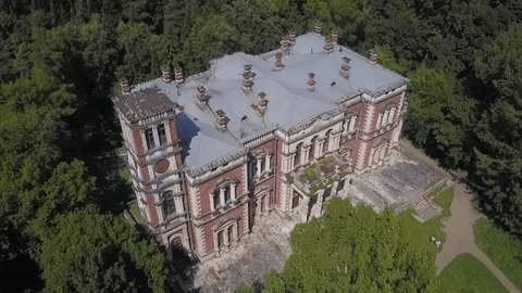 Aerial Ascent over Historic Manor Forest