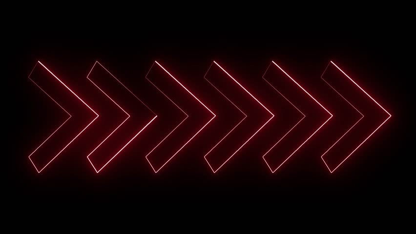 unick saber cool red simple arrow right sied direction sine wave video motion 4k hd backgorund