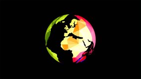 Digital planet Earth spinning on dark background for futuristic global concepts. - Powered by Shutterstock - Get 15% off with code: PIKWIZARD15