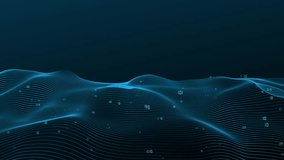 Digital binary code abstract wave Video Animated Background - Powered by Shutterstock - Get 15% off with code: PIKWIZARD15