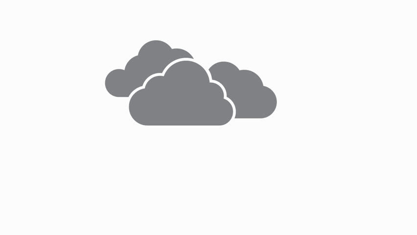rain icon animation simple flat