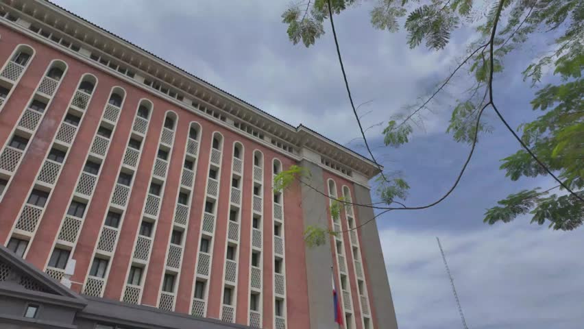 4K Video of a historical building in the Intramuros old city of Manila, Philippines