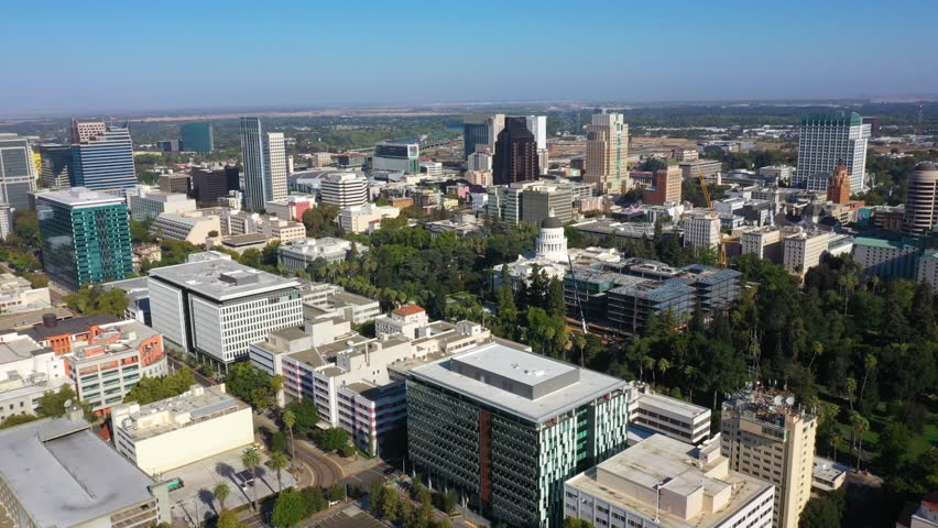 Aerial View of Saskatoon, Saskatchewan during Summer