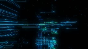 Abstract data city video footage, 4K high definition. - Powered by Shutterstock - Get 15% off with code: PIKWIZARD15