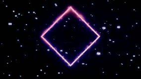 Cyberpunk Neon Glitch Diamond Loop Motion Graphic Animation - Powered by Shutterstock - Get 15% off with code: PIKWIZARD15