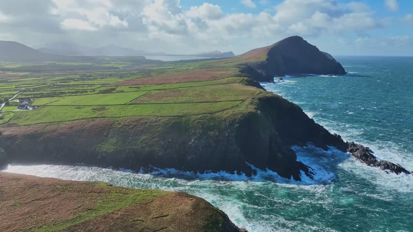 Wild Ireland Kerry Brandon Creek inlet in Atlantic Storm nature drama