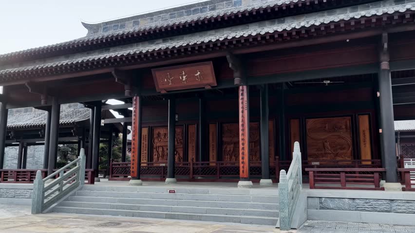 Qu Yuan Temple In Hunan Province Of China Video
