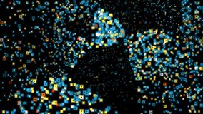 Mesmerizing abstract visualization showcasing artificial intelligence and neural network architecture in motion. Thousands of luminous particles containing alphanumeric symbols drift through layered cloud formations, creating an organic representation of machine consciousness and cognitive processing.
This animation depicts digital information transfer across interconnected nodes, mimicking how AGI systems analyze and process vast amounts of data. Glowing elements in electric blue, amber, and white hues pulse with algorithmic rhythm, suggesting deep learning operations and computational thinking in progress.
Perfect for presentations about emerging technologies, machine intelligence demonstrations, futuristic user interfaces, tech company branding, AI product launches, science documentaries, educational content about robotics, cybersecurity visuals, or any project requiring sophisticated technological atmosphere.
The ethereal quality combined with technical precision makes this footage ideal for exploring themes of human-machine convergence, brain-computer interfaces, autonomous systems, predictive analytics platforms, or general innovation storytelling in corporate and creative contexts. - Powered by Shutterstock - Get 15% off with code: PIKWIZARD15