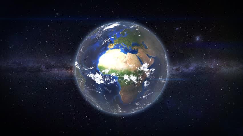 View of Hurghada city location on Earth map from space