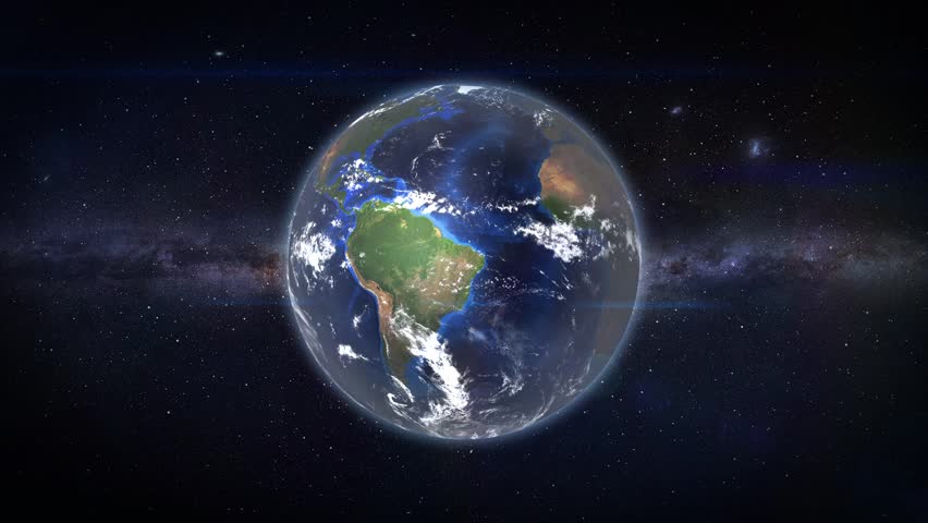 View of Lima city location on Earth map from space