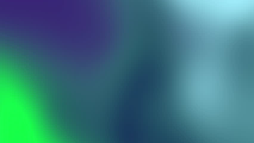 Soft green and blue abstract gradient background with glowing northern lights effect, calm cool color blend for relaxation video, smooth liquid flow for nature inspired eco friendly design.