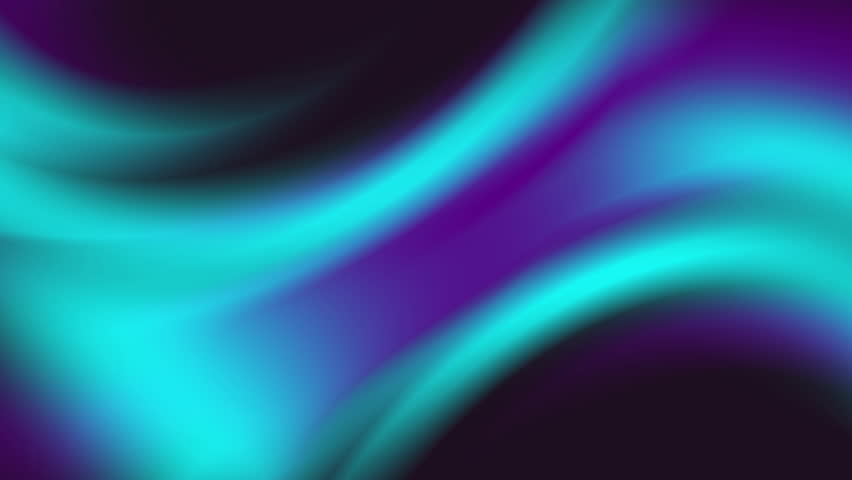 Abstract glowing cyan and purple liquid gradient motion background