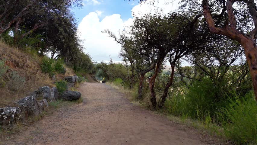 inca trail in sacsayhuaman in cusco