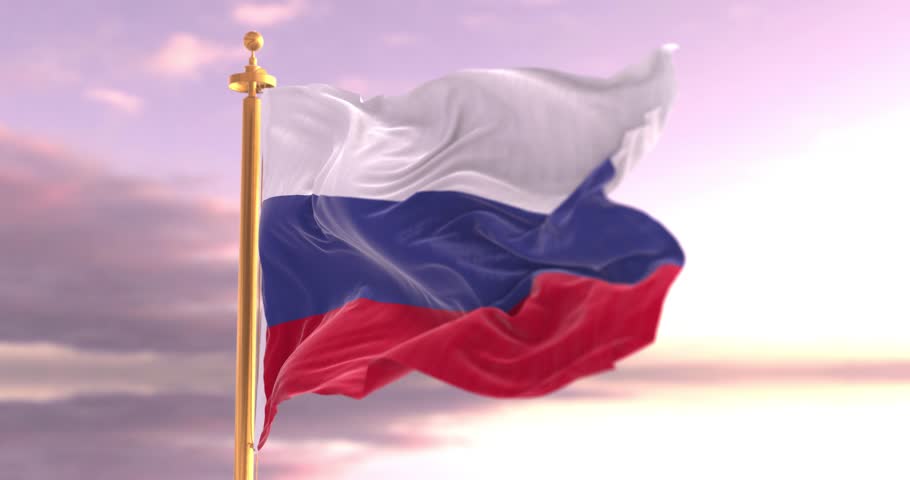 Russia Flag Waving in the Wind – 4K Cinematic Animation