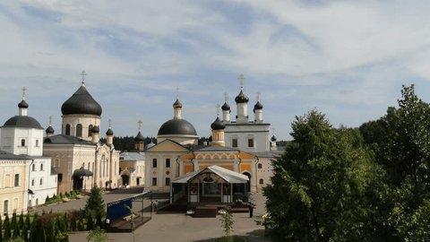 Aerial Ascent over Monastery Churches