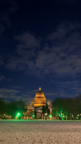 St. Petersburg, Russia - November 23, 2025: View of St. Isaac