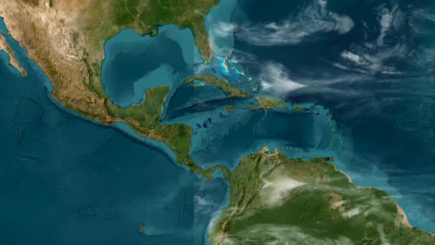 Aruba Country Map with Flag Animation 1080p