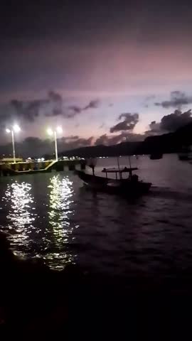 Sunset at beach beautiful scene landscape 