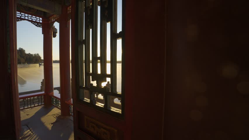 Beijing, China - 31st December 2025 - Morning Light in the Summer Palace, a Serene Moment