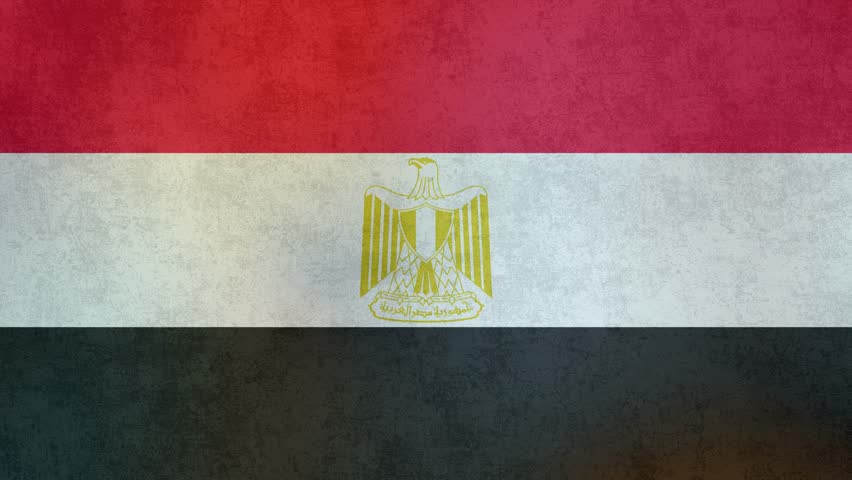 Textured Egyptian Flag with National Emblem Proudly Displayed