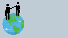 Business handshake above rotating globe symbolizing international cooperation and worldwide expansion. Modern economic concept. - Powered by Shutterstock - Get 15% off with code: PIKWIZARD15