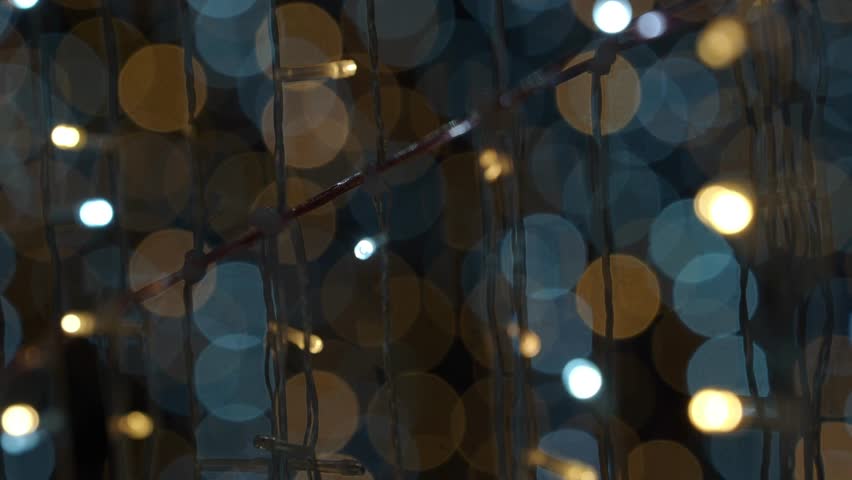 Lights and bokeh decorations for the festive season.