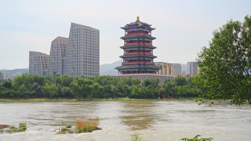 Beijing, China - 20th September 2025 - Beijing Mentougou district Yongding Pavilion