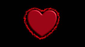 Neon style heart animation expressing love emotion minimal - Powered by Shutterstock - Get 15% off with code: PIKWIZARD15