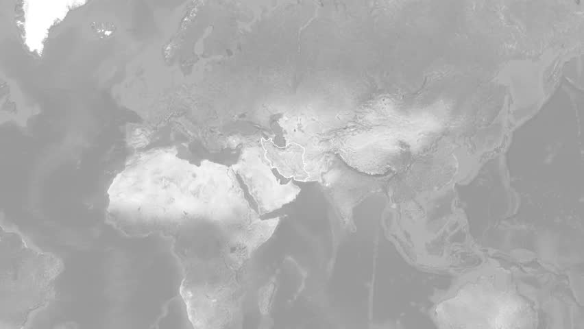 Iran Country Map Animation Video