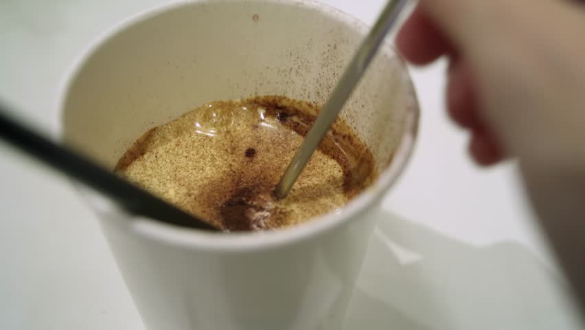 Close up of the Vietnamese Egg Coffee in Hanoi, Vietnam