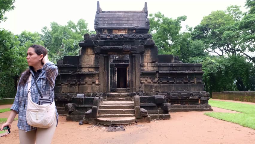 Nalanda Gedige  Historical landmark.Matale,Sri Lanka.
Stone remains of an 8th-10th century Hindu Dravidian style temple  Sri Lanka