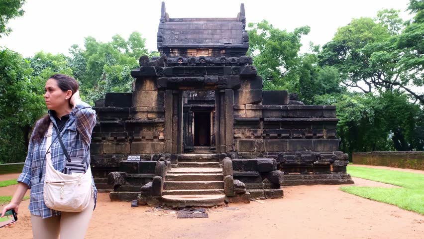 Nalanda Gedige  Historical landmark.Matale,Sri Lanka.
Stone remains of an 8th-10th century Hindu Dravidian style temple  Sri Lanka