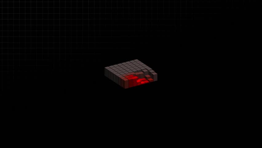 Abstract 3D Cube Wave Animation