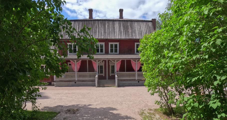 Kahiluoto manor, from Taivassalo at Seurasaari Open-Air Museum in summer, Helsinki, Finland.