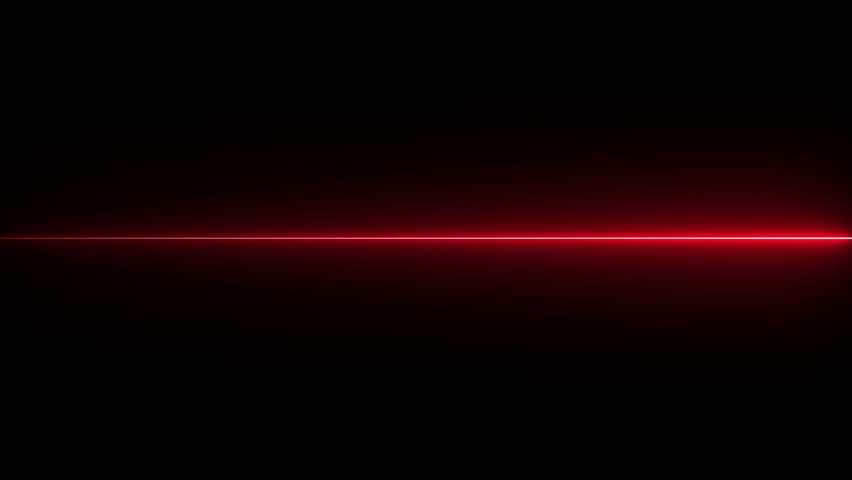 Neon single line animation concept. neon red color single line animation on black background. 4k video