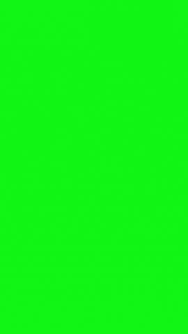 Sale tags hanging on green screen