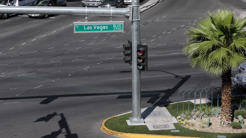 Las Vegas Strip, Boulevard, Street Sign, Green Road Symbol, USA