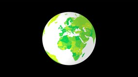 High-quality 3D transparent globe looping animation isolated on transparent background. Rotating global sphere with modern technology and digital network concept. Ideal for business presentations, world news, data visualization, global communication, finance, internet, and futuristic motion graphics projects. Seamless loop suitable for video overlays, explainer videos, and UI animations. - Powered by Shutterstock - Get 15% off with code: PIKWIZARD15