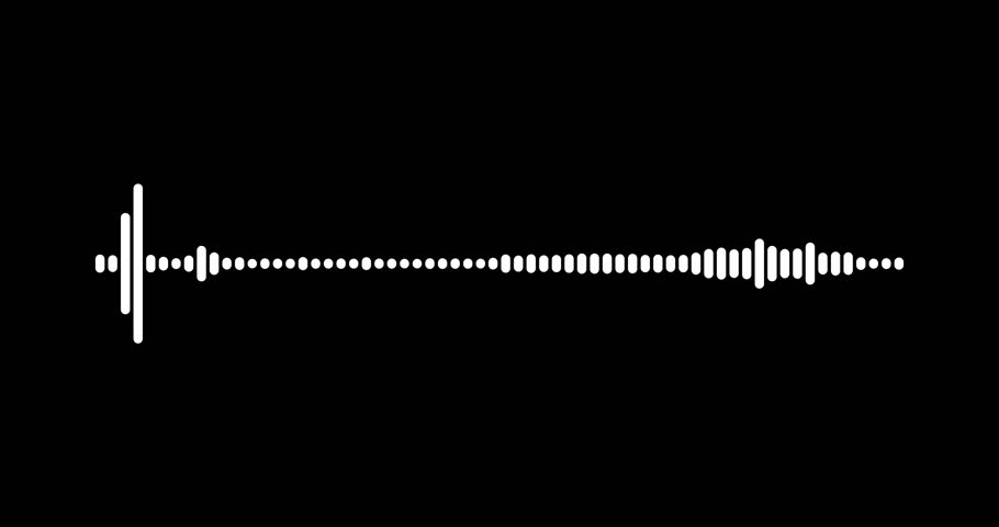 Sound line visualization audio spectrum