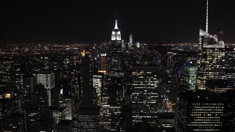 City Night Aerial View Of Stock Footage Video 100 Royalty Free 5343590 Shutterstock